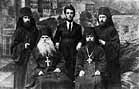 Фотография о. Софрония с афонскими монахами