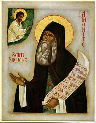 Икона преподобного Силуана Афонского, написанная для международной Ассоциации преп. Силуана