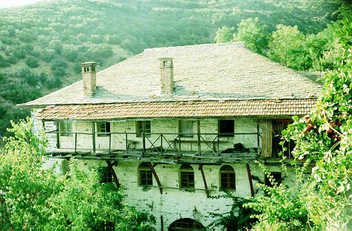 Монастырский дом на мельнице, в одной из келлий которого жил преподобный Силуан