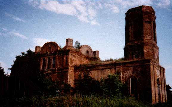 Современное состояние храма в селе Шовское
